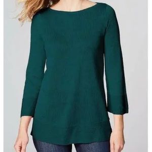 ~Linen Blend~ J.JILL Caroline Boat Neck Lightweight Pullover Sweater